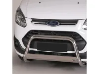 Frontbügel mit Querplatte Edelstahl Ø 63mm passend für Ford Transit Custom 2012 - 2018