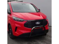 Frontbügel mit Querplatte Edelstahl schwarz Ø 63mm passend für Ford E-Transit Custom ab 2024
