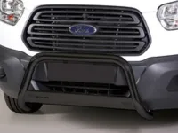 Frontbügel mit Querplatte Edelstahl schwarz Ø 63mm passend für Ford Transit 2014 - 2024