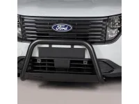 Frontbügel mit Querplatte Edelstahl schwarz Ø 63mm passend für Ford Transit Courier II ab 2024