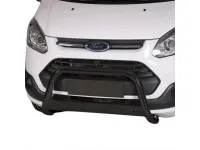 Frontbügel mit Querplatte Edelstahl schwarz Ø 63mm passend für Ford Transit Custom 2012 - 2018