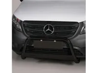 Frontbügel mit Querplatte Edelstahl schwarz Ø 63mm passend für Mercedes eVito 2019 - 2024