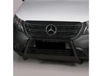 Frontbügel mit Querplatte Edelstahl schwarz Ø 63mm passend für Mercedes V-Klasse 2020 - 2024