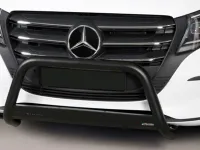 Frontbügel mit Querplatte Edelstahl schwarz Ø 63mm passend für Mercedes Vito ab 2024