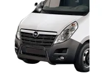Frontbügel mit Querplatte Edelstahl schwarz Ø 63mm passend für Opel Movano B 2010 - 2022