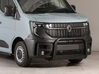 Frontbügel mit Querplatte Edelstahl schwarz Ø 63mm passend für Renault Master IV ab 2024