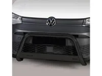 Frontbügel mit Querplatte Edelstahl schwarz Ø 63mm passend für VW Caddy 2015 - 2020