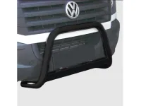 Frontbügel mit Querplatte Edelstahl schwarz Ø 63mm passend für VW Crafter 2013 - 2017