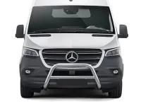 Frontbügel mit Querstange Edelstahl Ø 70 mm passend für Mercedes Sprinter ab 2018 AWD