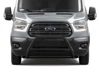 Frontbügel mit Querstange Edelstahl schwarz Ø 70 mm passend für Ford Transit ab 2024