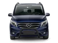 Frontbügel mit Querstange Edelstahl schwarz Ø 70 mm passend für Mercedes Vito 2020 - 2024