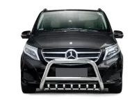 Frontbügel mit Unterfahrschutz Edelstahl Ø 70 mm passend für Mercedes V-Klasse 2014 - 2020