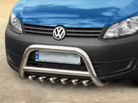 Frontbügel mit Unterfahrschutz Edelstahl Ø 70 mm passend für VW Caddy 2010 - 2021