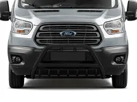Frontbügel mit Unterfahrschutz Edelstahl schwarz Ø 70 mm passend für Ford Transit 2014 - 2024