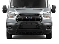 Frontbügel mit Unterfahrschutz Edelstahl schwarz Ø 70 mm passend für Ford Transit ab 2024