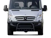 Frontbügel mit Unterfahrschutz Edelstahl schwarz Ø 70 mm passend für Mercedes Sprinter 2006 - 201...