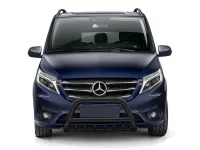 Frontbügel mit Unterfahrschutz Edelstahl schwarz Ø 70 mm passend für Mercedes Vito 2020 - 2024