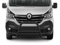 Frontbügel mit Unterfahrschutz Edelstahl schwarz Ø 70 mm passend für Renault Trafic III 2014 - 20...