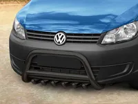 Frontbügel mit Unterfahrschutz Edelstahl schwarz Ø 70 mm passend für VW Caddy 2010 - 2021
