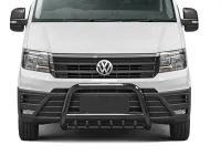 Frontbügel mit Unterfahrschutz Edelstahl schwarz Ø 70 mm passend für VW Crafter 2017 - 2022