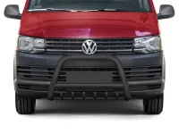 Frontbügel mit Unterfahrschutz Edelstahl schwarz Ø 70 mm passend für VW T6 2015 - 2019