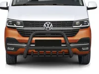 Frontbügel mit Unterfahrschutz Edelstahl schwarz Ø 70 mm passend für VW T6.1 2019 - 2024