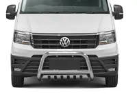 Frontbügel mit Unterfahrschutzplatte Edelstahl Ø 70 mm passend für VW Crafter 2017 - 2022