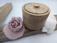 Holzdose rund mit Deckel | Mangoholz