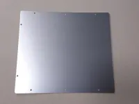 Montageplatte für Wallbox Schutzdach Alu Inox | Größe 1