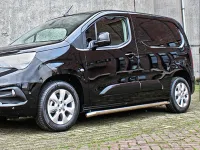 Schwellerrohr Set Edelstahl poliert gebogen passend für Opel Combo V ab 11/2018 L1