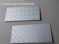 Trittschutzblech-Set (2) Alu Riffel matt passend für Fiat Ducato 3 ab 2006