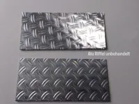 Trittschutzblech-Set (2) Alu Riffel passend für Fiat Ducato 3 ab 2006